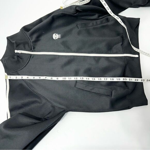 Marvel Punisher Black Bomber Jacket White Trim w/ Pockets, Size S - Picture 12 of 12